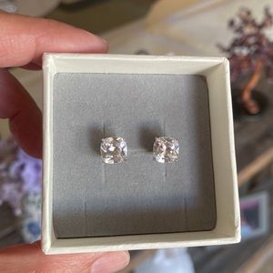 Sterling CZ Stud Earrings